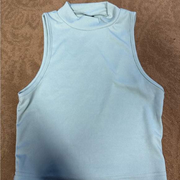 SHEIN Tops - SHEIN Light Blue Ribbed Tank Top
